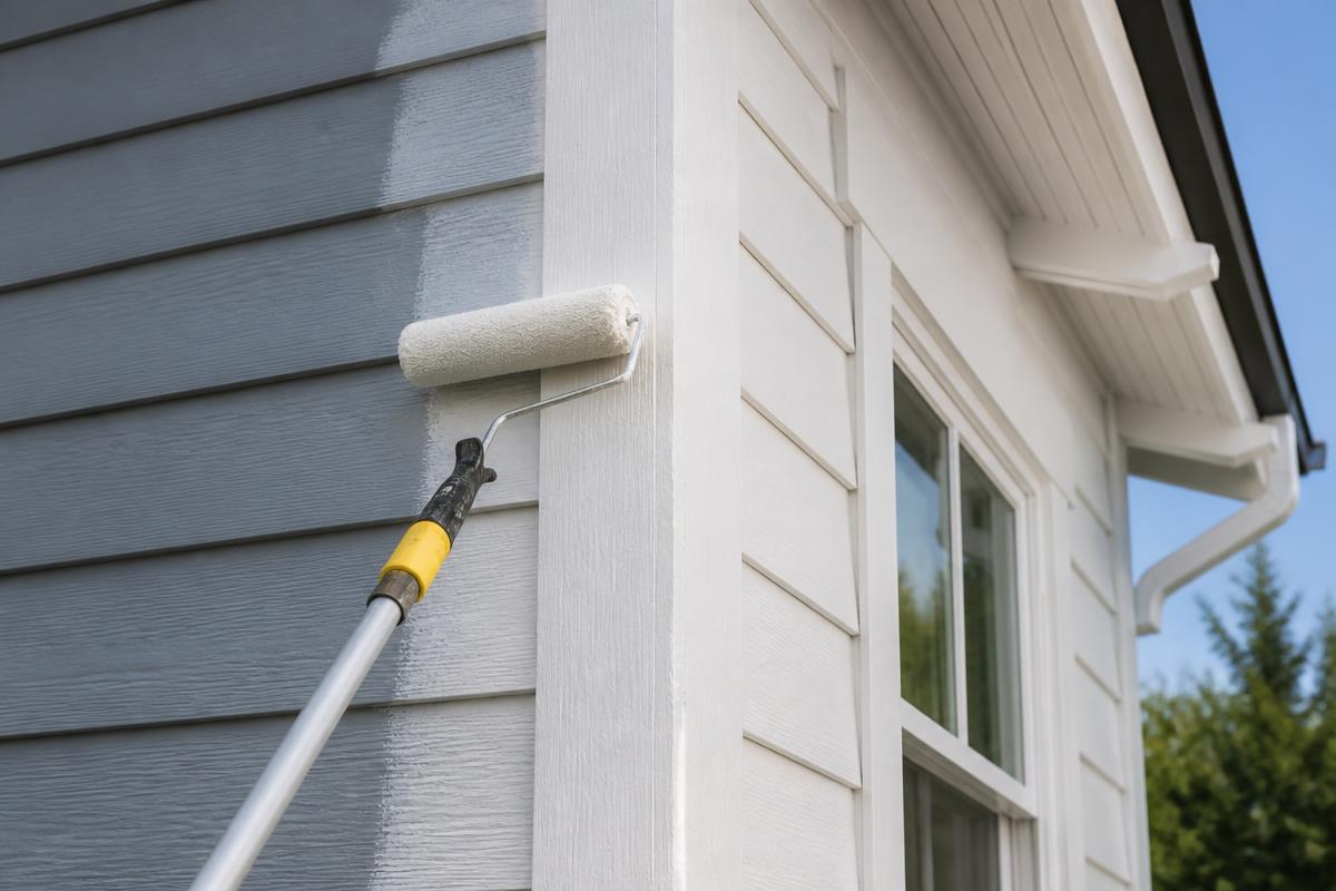Exterior Painting by A Plus Fence & Construction in New Braunfels, Texas